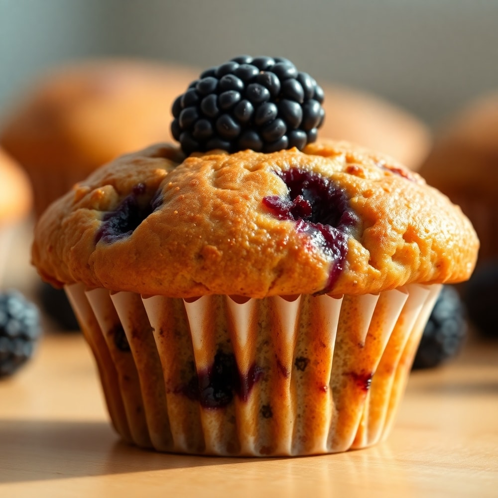 easy blackberry muffins