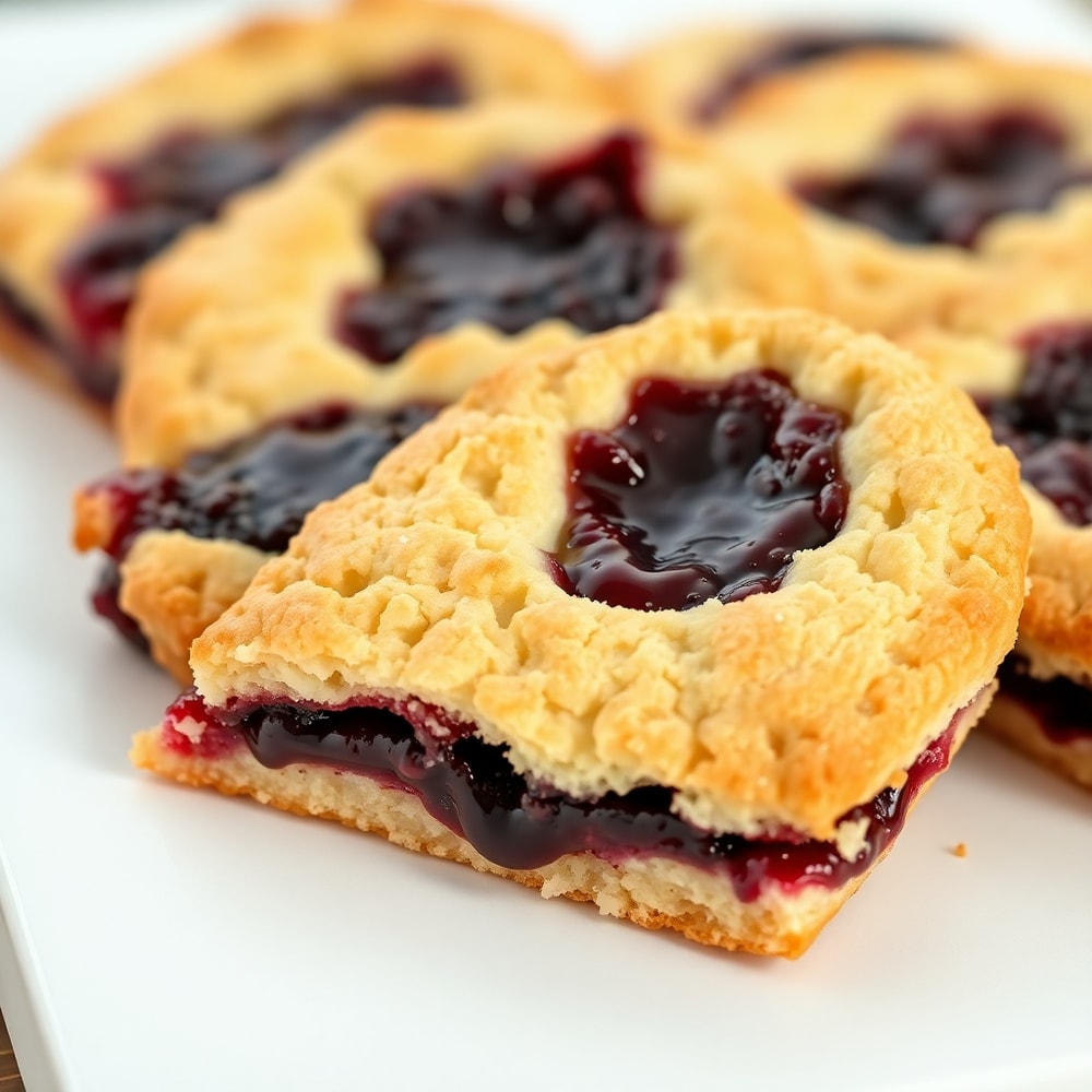 Easy Blackberry Shortbread Wedges