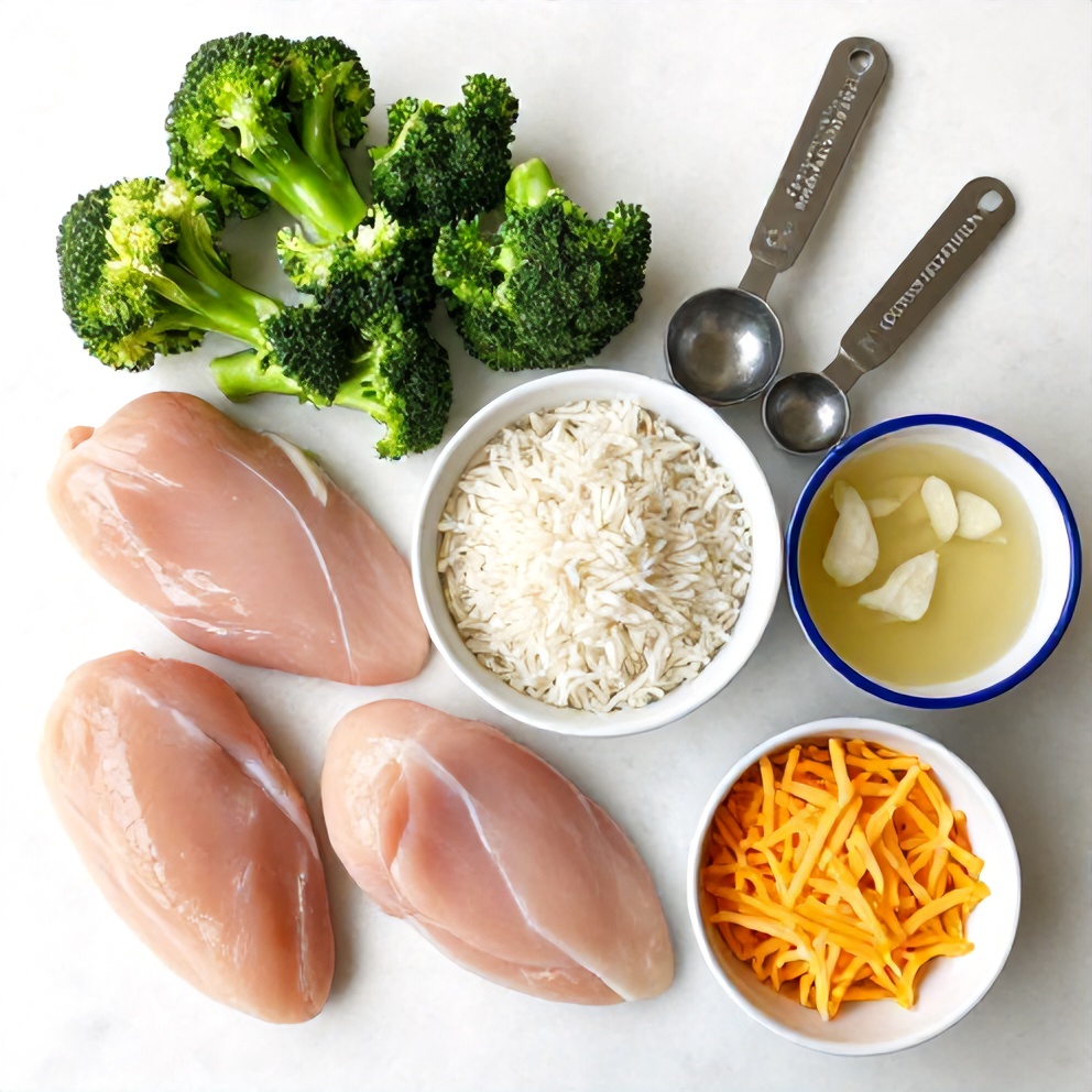 Crockpot Chicken and Rice Ingredients