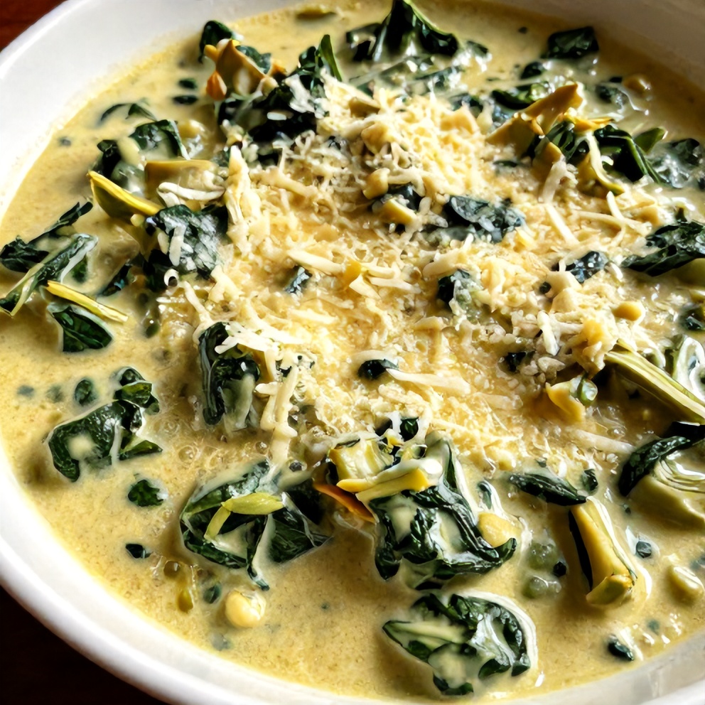 Easy Creamed Spinach and Artichokes