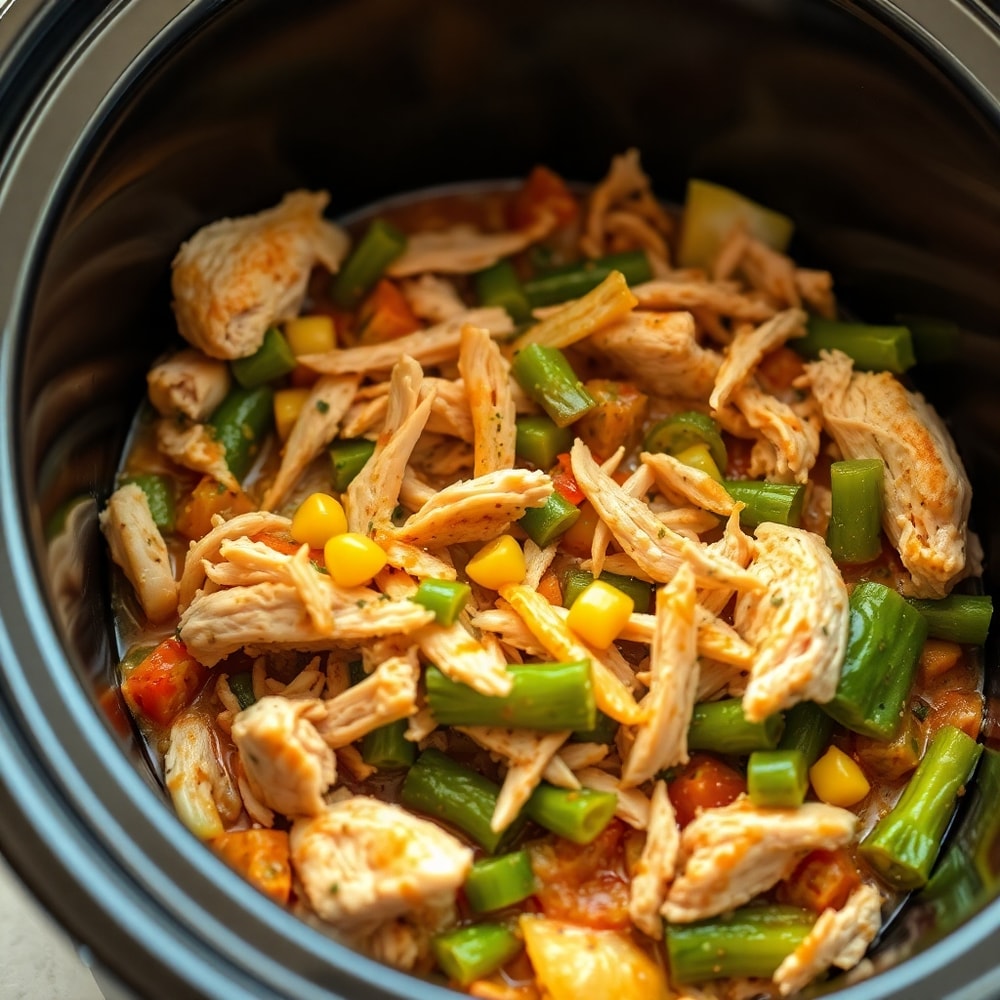Easy Crockpot Garlic Herb Chicken