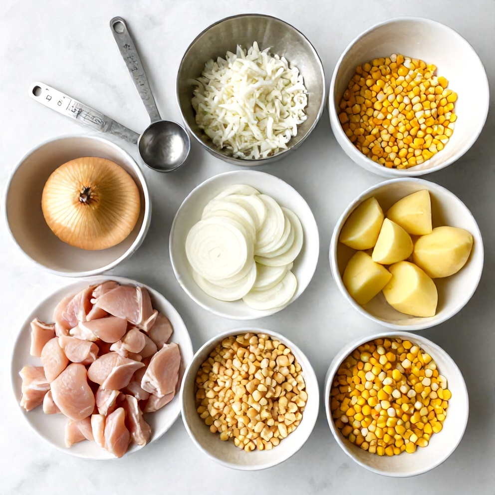 Chicken and Corn Chowder Ingredients