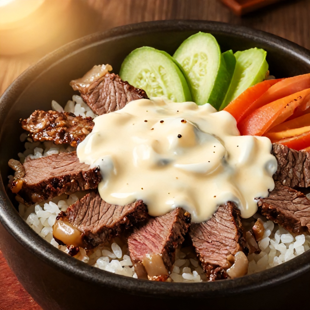 Korean BBQ Steak Rice Bowls