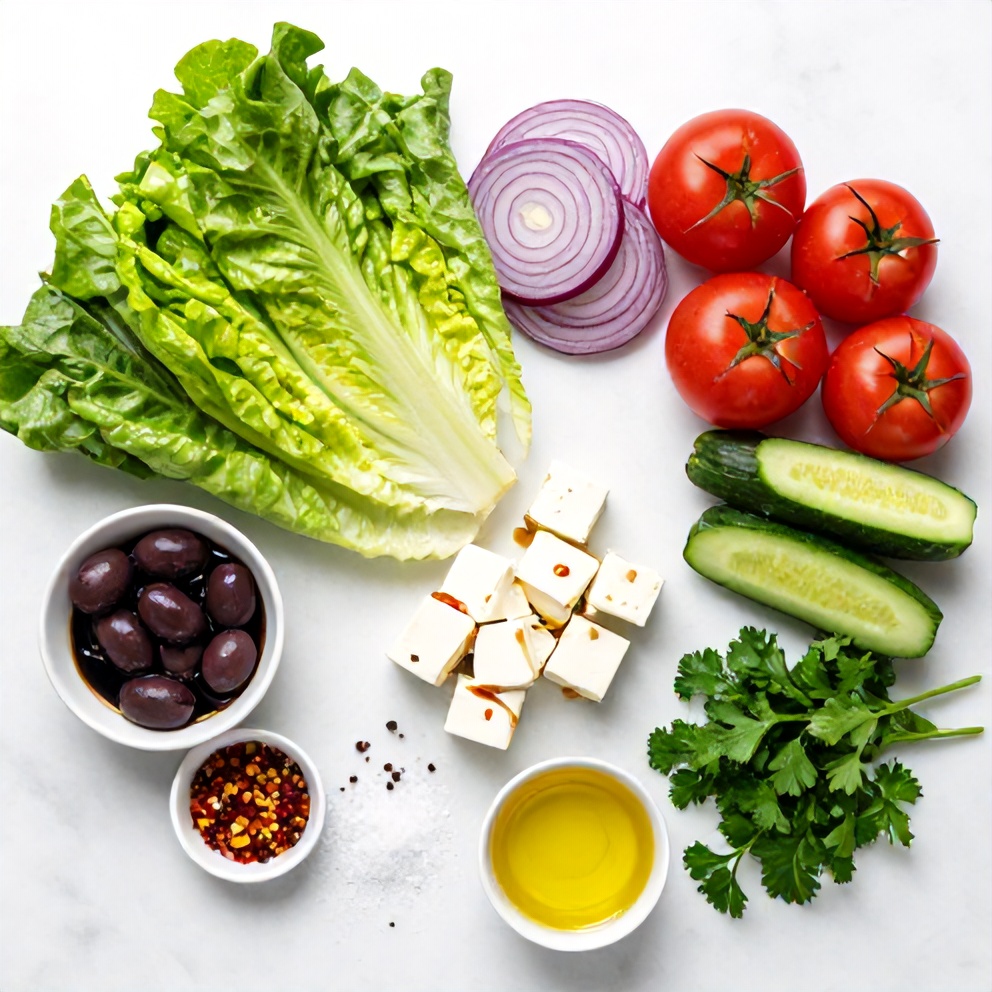 Mediterranean side salad ingredients