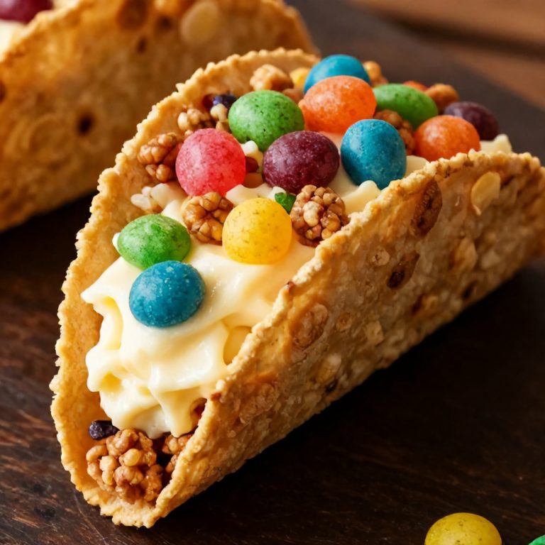 easy no-bake fruity pebbles cheesecake tacos