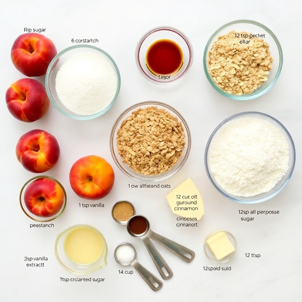 Peach Crisp Ingredients