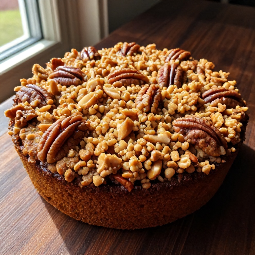 Easy Pecan Apple Crisp Coffee Cake
