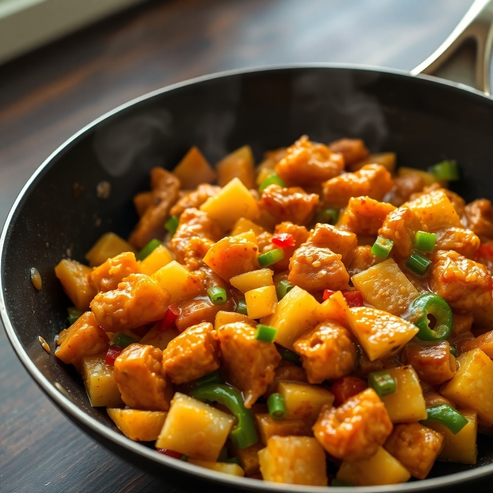 easy pineapple chicken stir fry