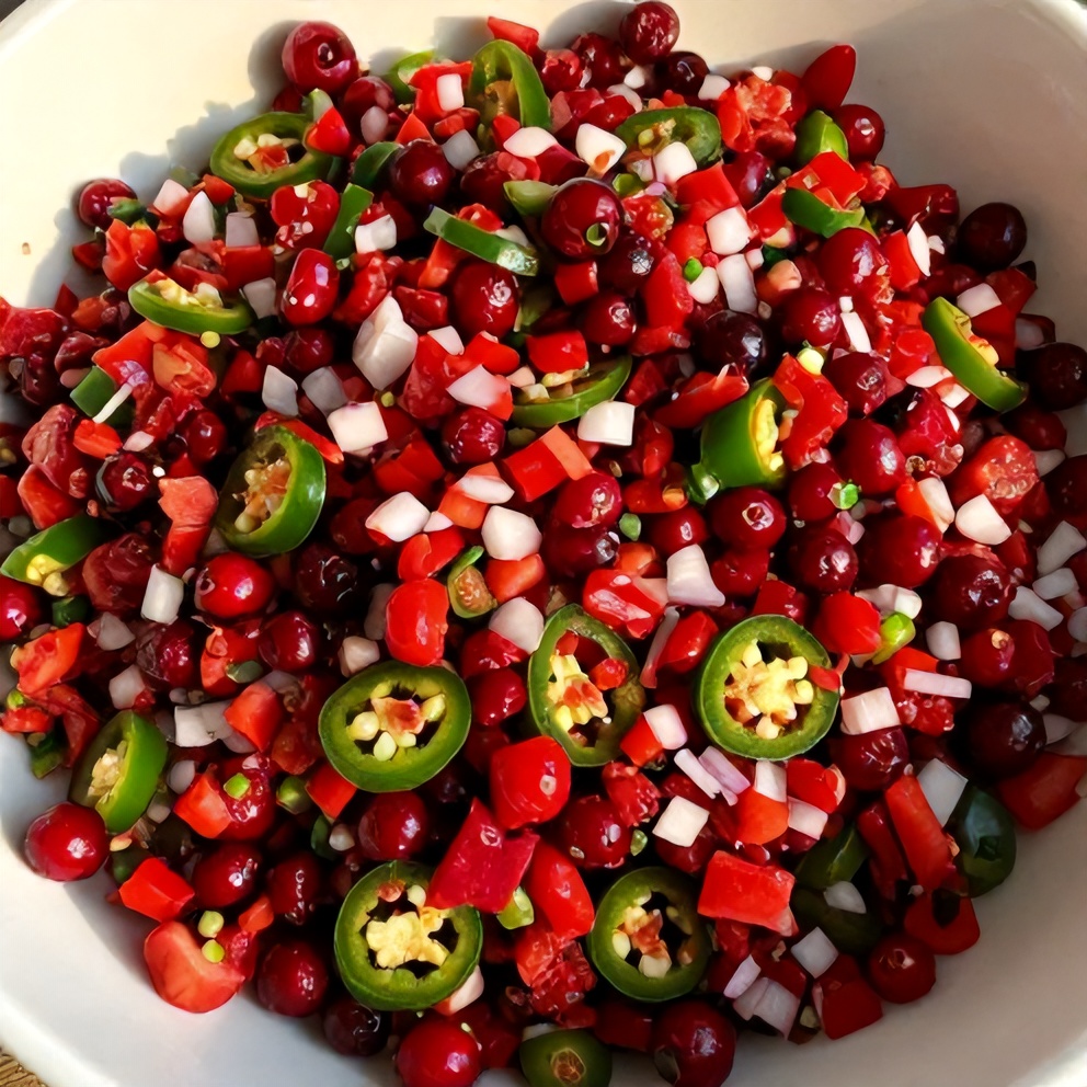 Easy Spicy Cranberry Salsa