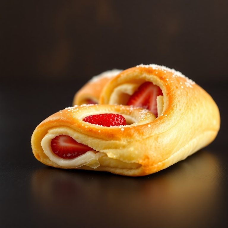 Strawberry Cheesecake Breakfast Rolls