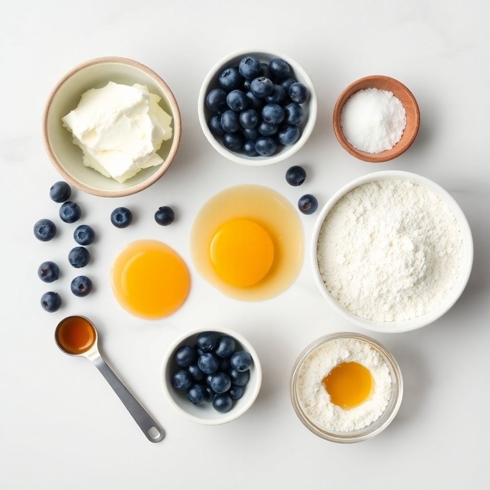 Raw ingredients for Blueberry Cloud Bread