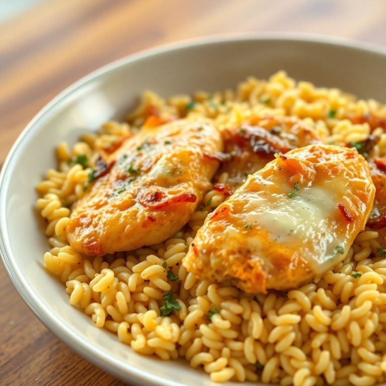French Onion Chicken Orzo