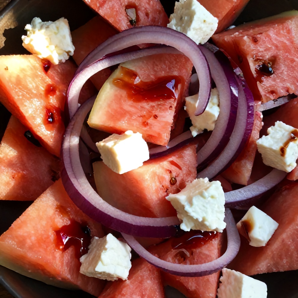 Fresh Watermelon Feta Salad