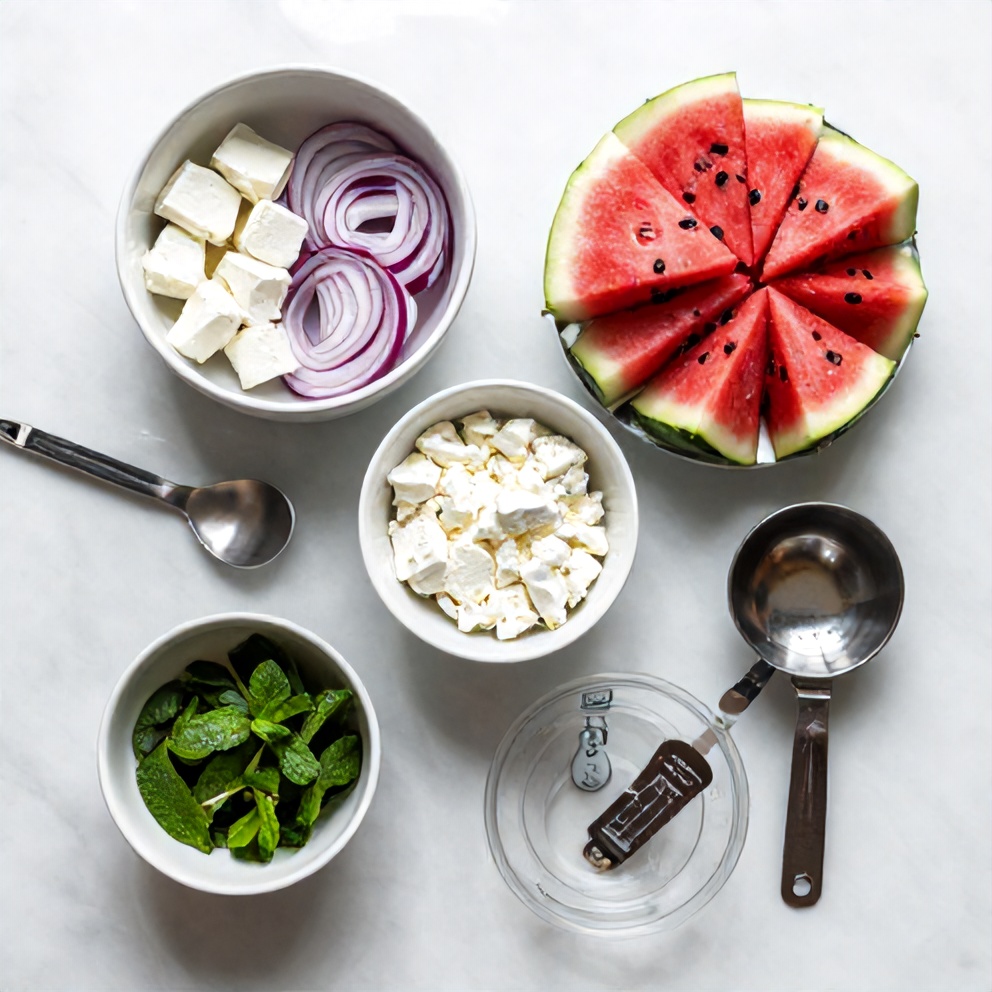 Watermelon Feta Salad Ingredients