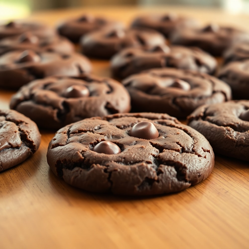 Fudgy Chocolate Brownie Cookies