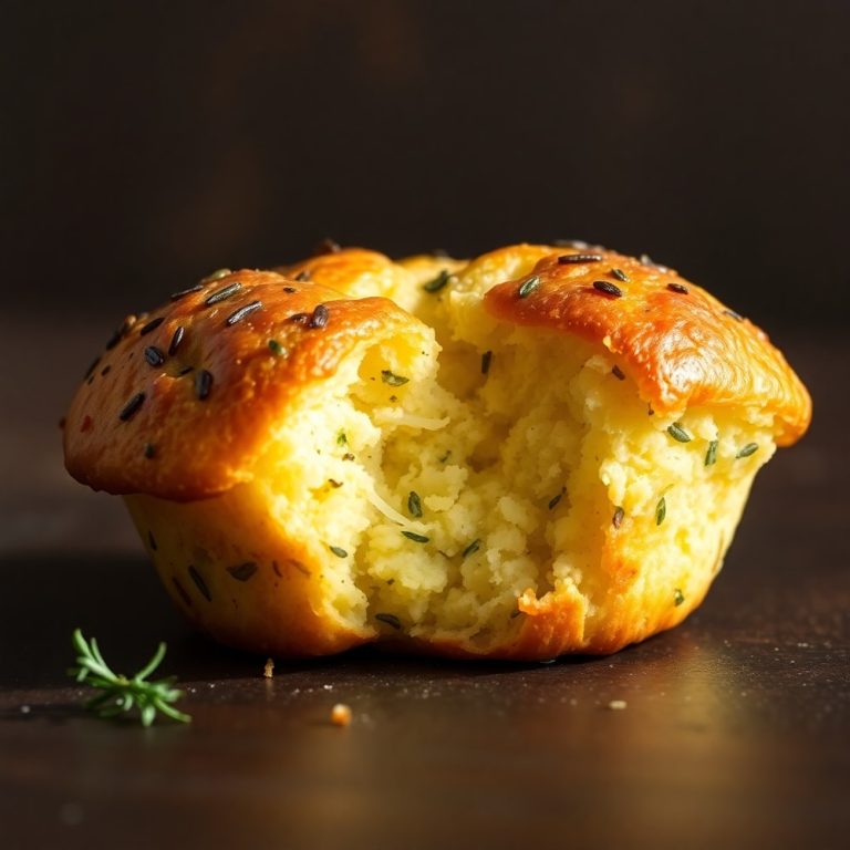Garlic Rosemary Focaccia Muffins