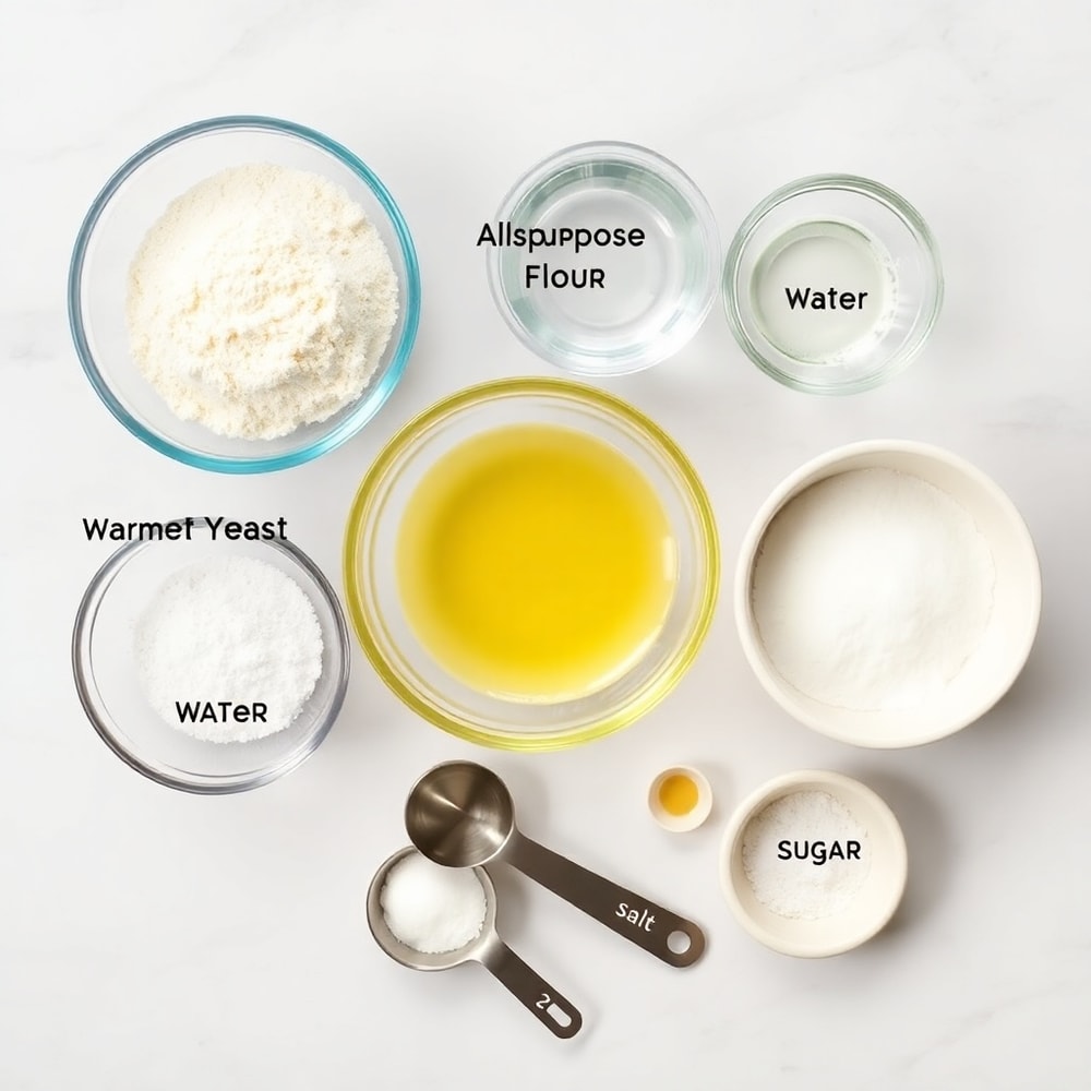 Khachapuri Ingredients Flat Lay