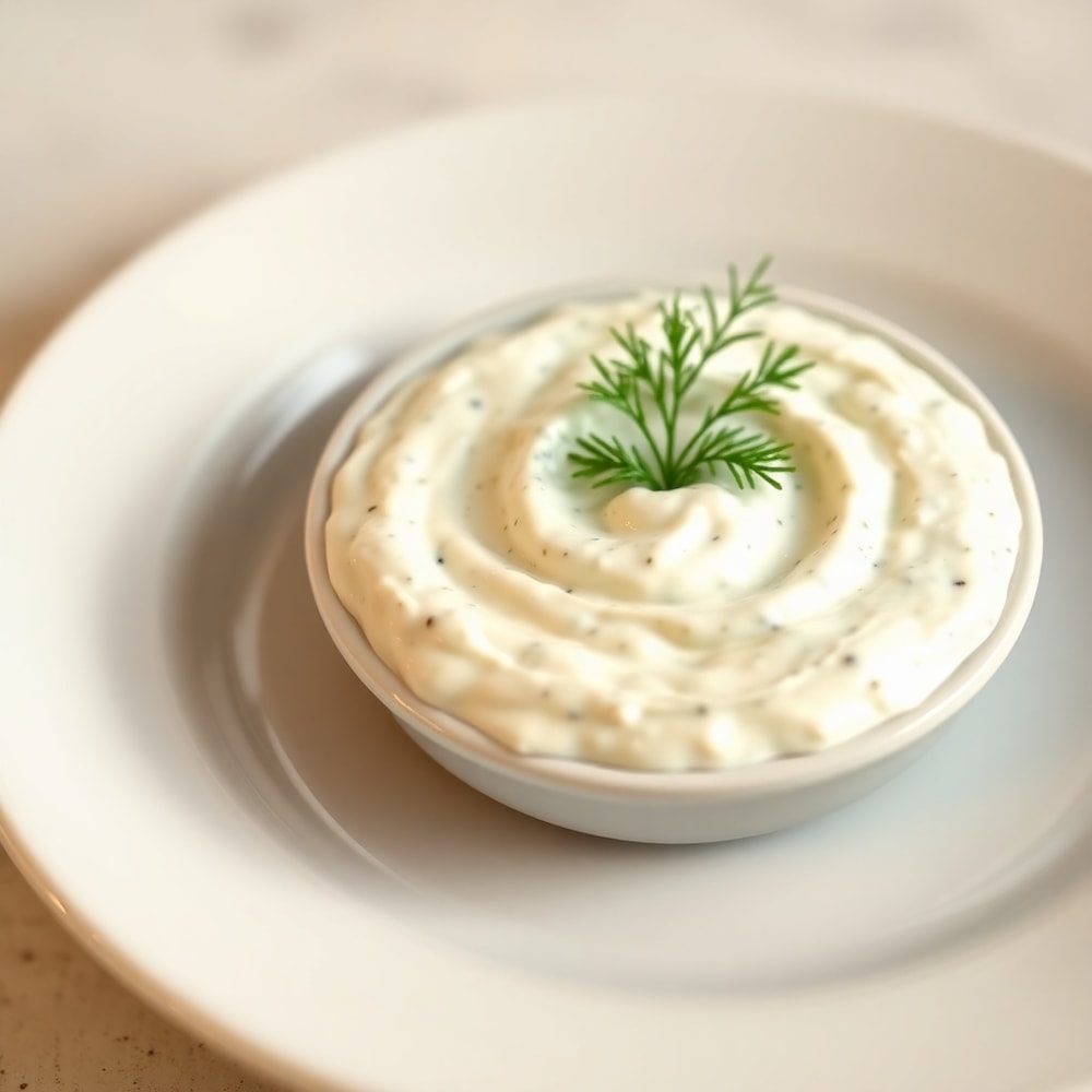 Plated Greek Tzatziki Dip