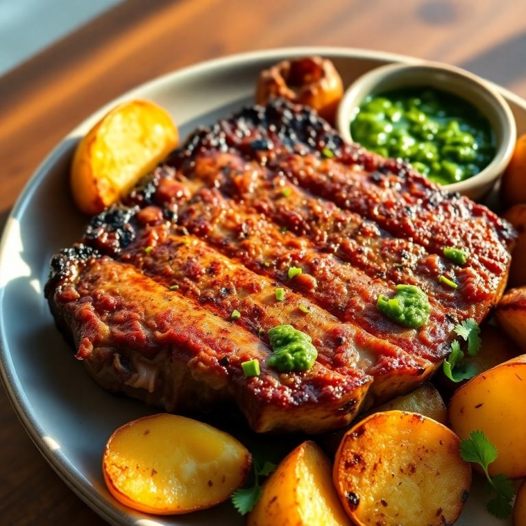 grilled flat iron steak