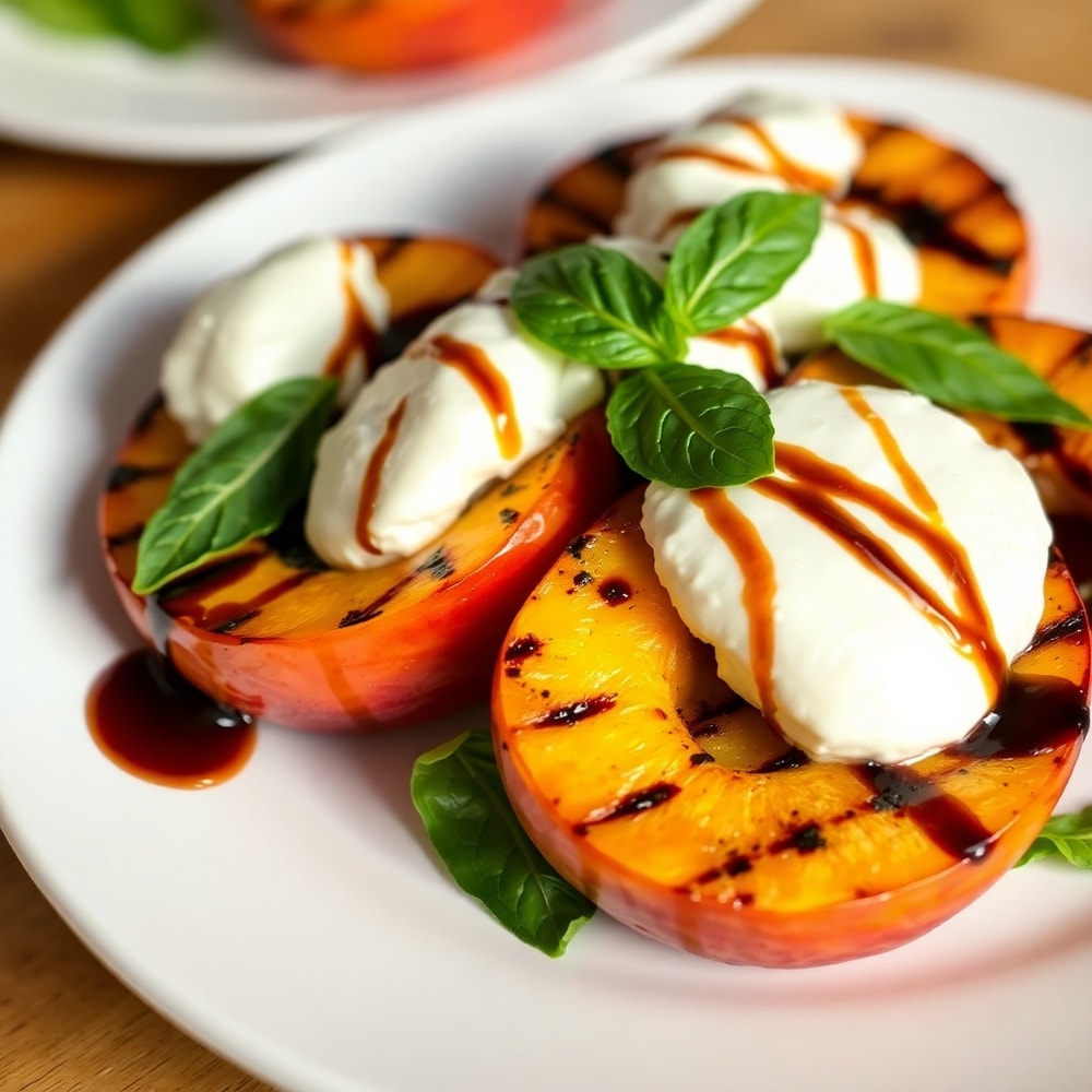 Grilled Peach and Burrata Salad Final