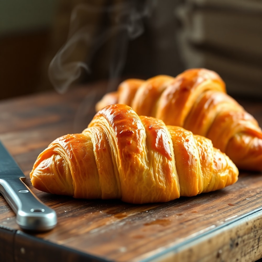 ham and cheese croissants