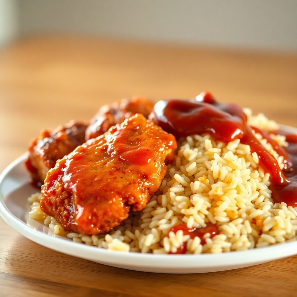 Honey BBQ Chicken and Rice