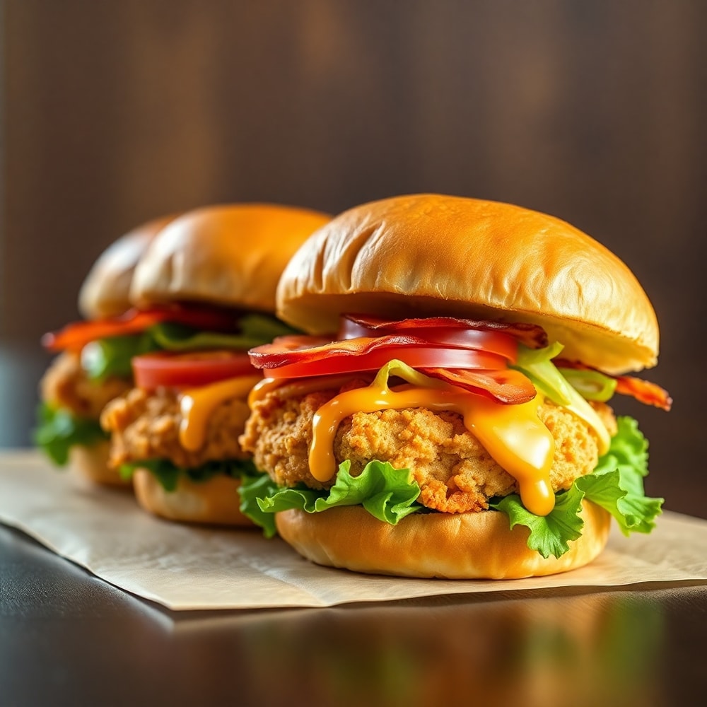 Honey Mustard BLT Chicken Sliders
