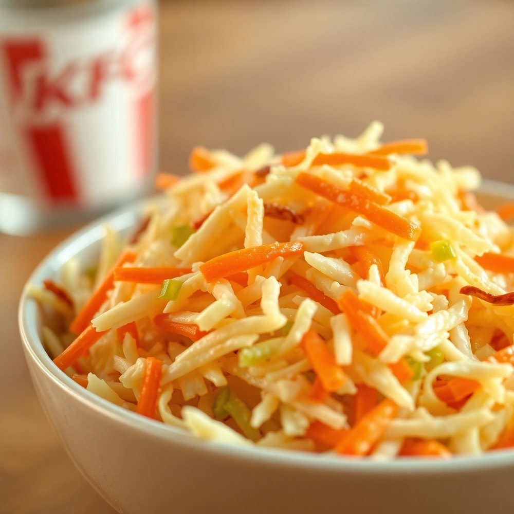KFC coleslaw served in a bowl