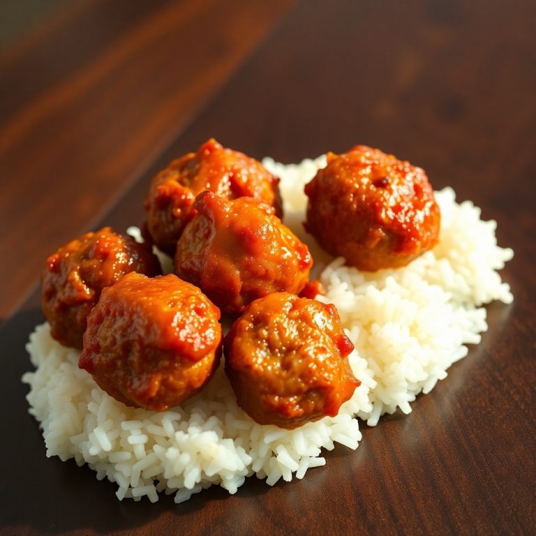 Korean BBQ Meatball Rice Bowls