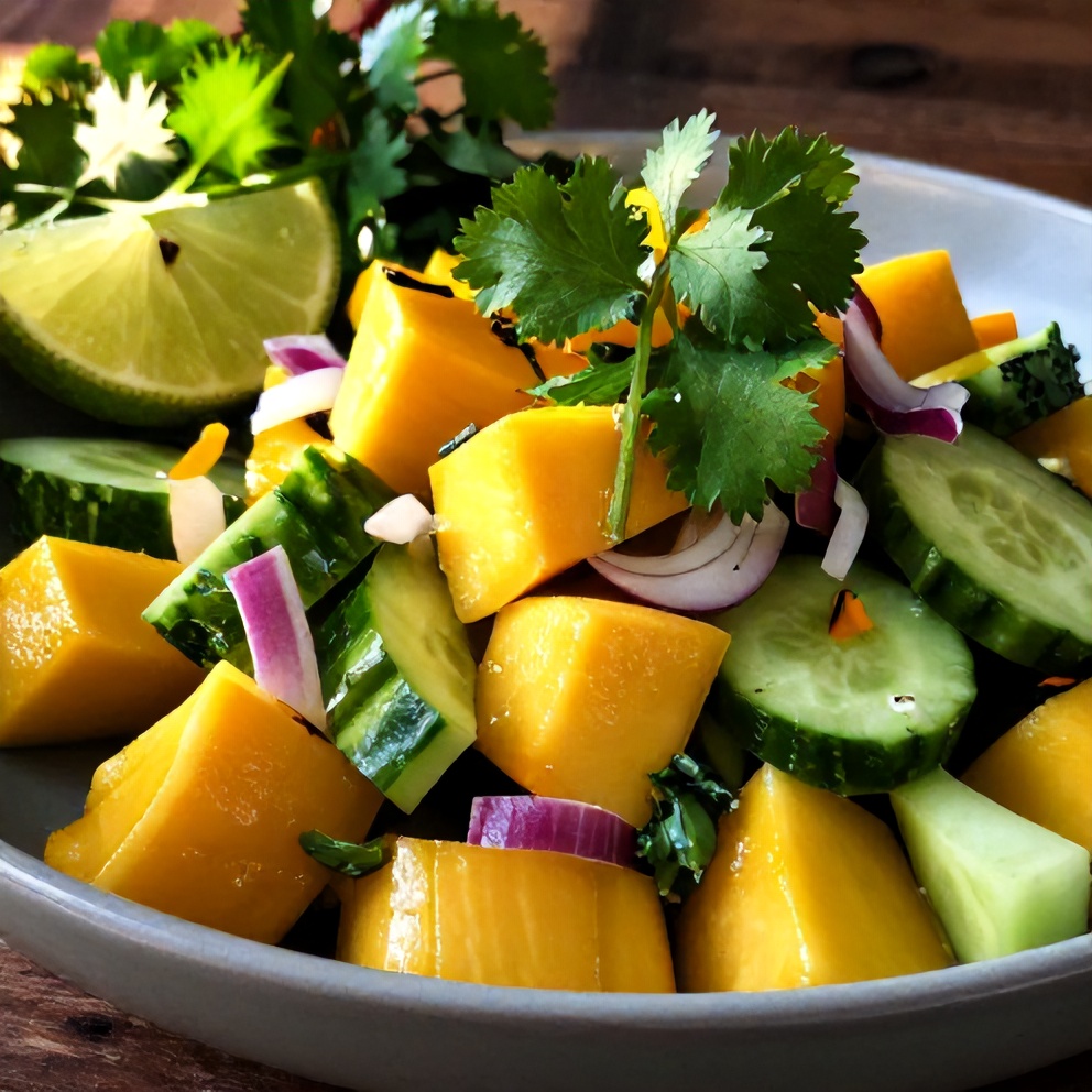mango cucumber salad