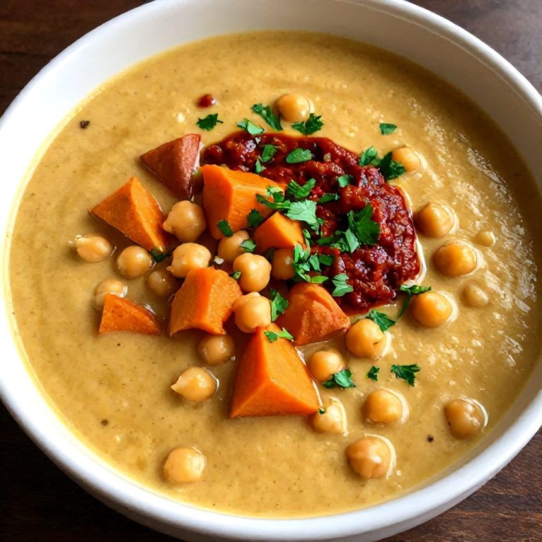 Moroccan Sweet Potato and Chickpea Soup