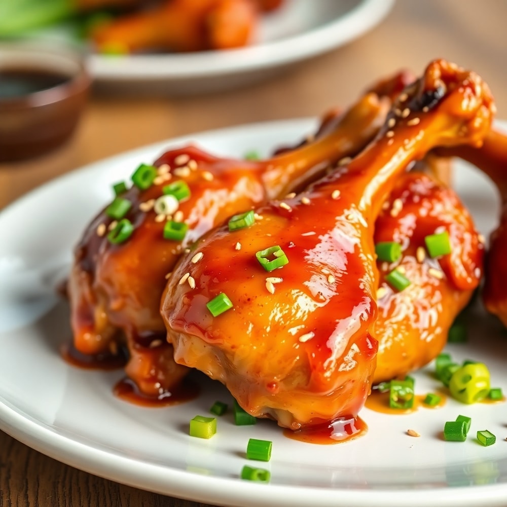 Plated Oven-Baked Hot Honey Chicken