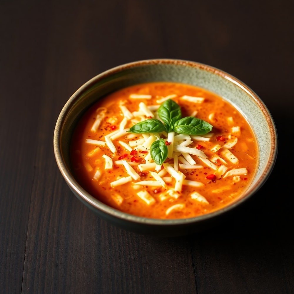 Paleo Pizza Soup Whole30, Low Carb