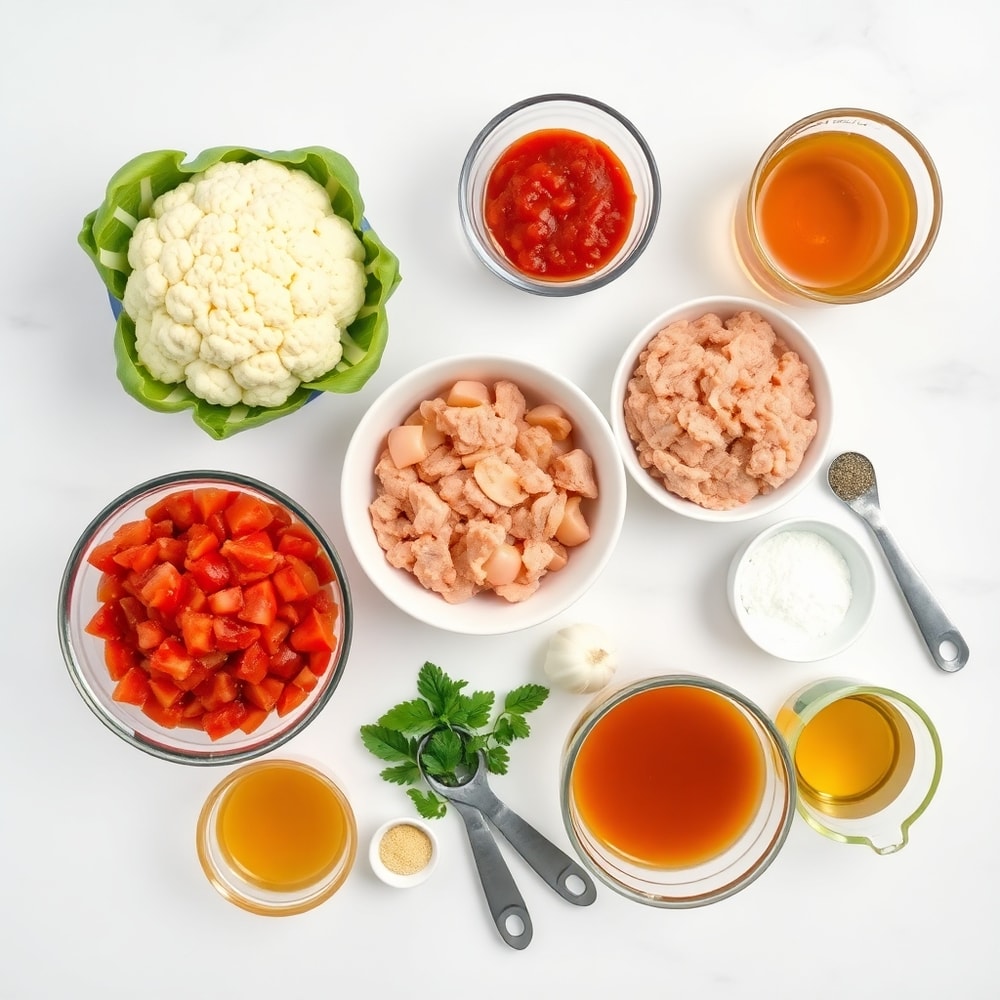 Raw Ingredients for Paleo Pizza Soup