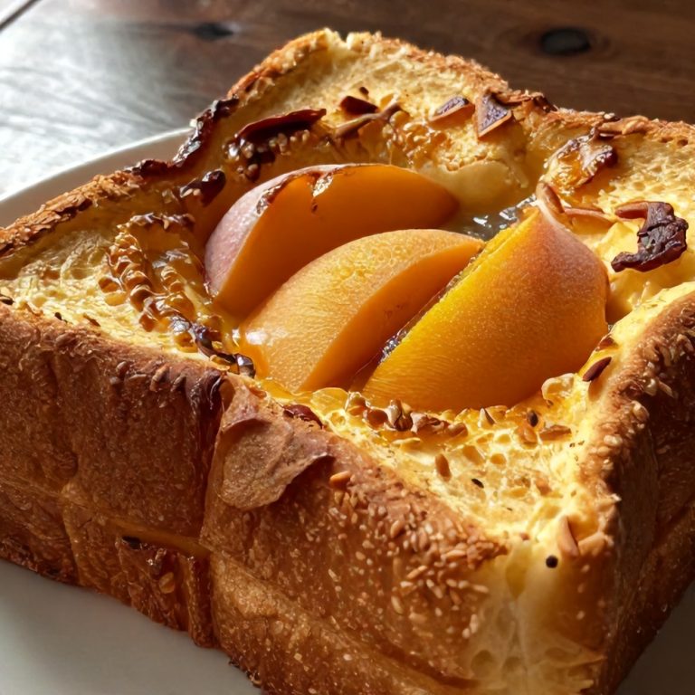 Peach Cobbler French Toast Bake