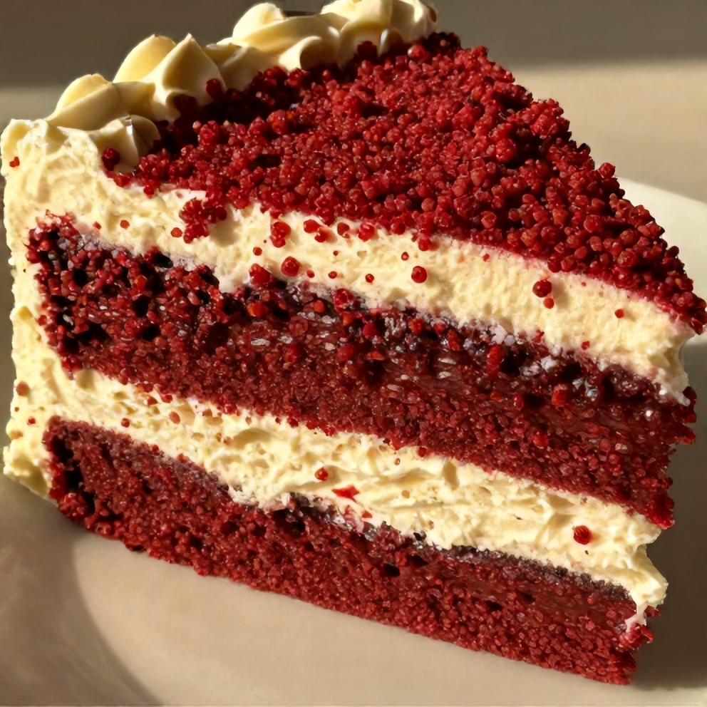 red velvet flag cake