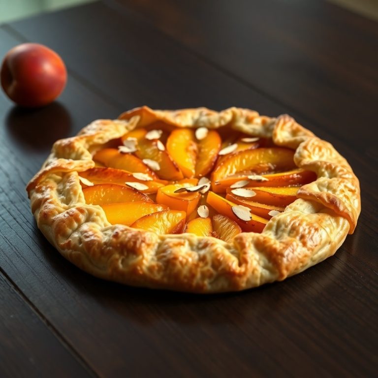 peach galette