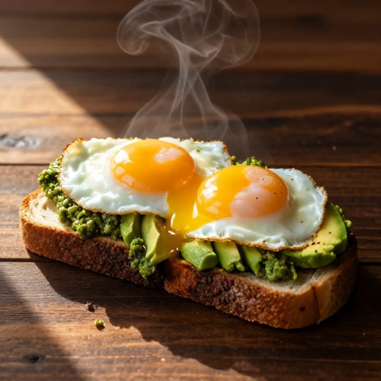 Pesto Eggs on Avocado Toast