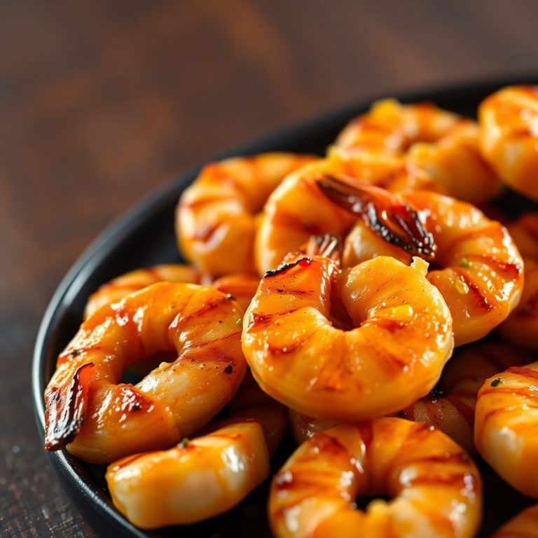 Quick Honey Garlic Grilled Shrimp