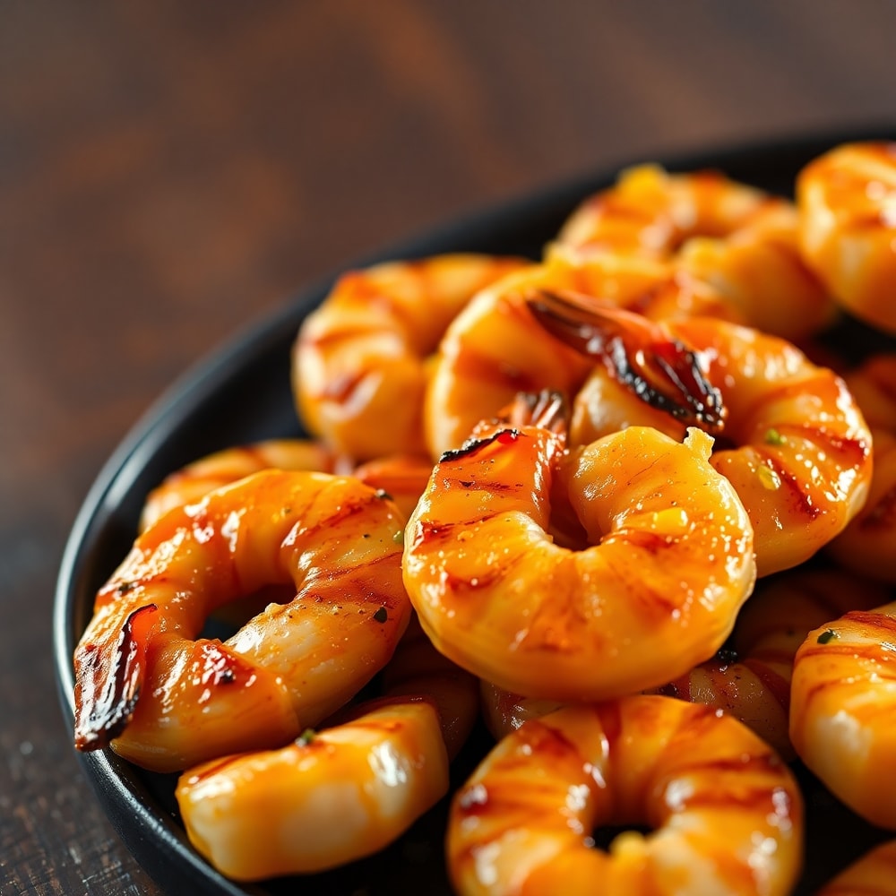Quick Honey Garlic Grilled Shrimp