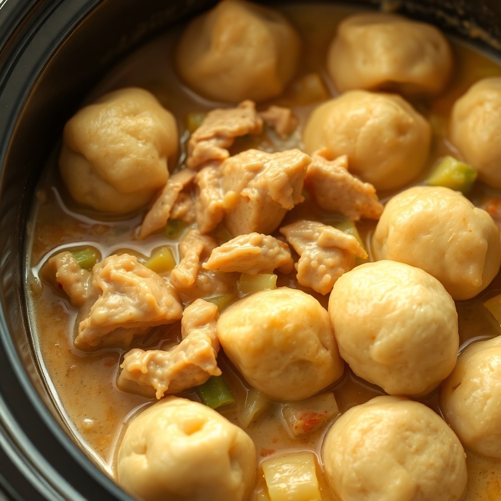 Slow Cooker Chicken and Dumplings