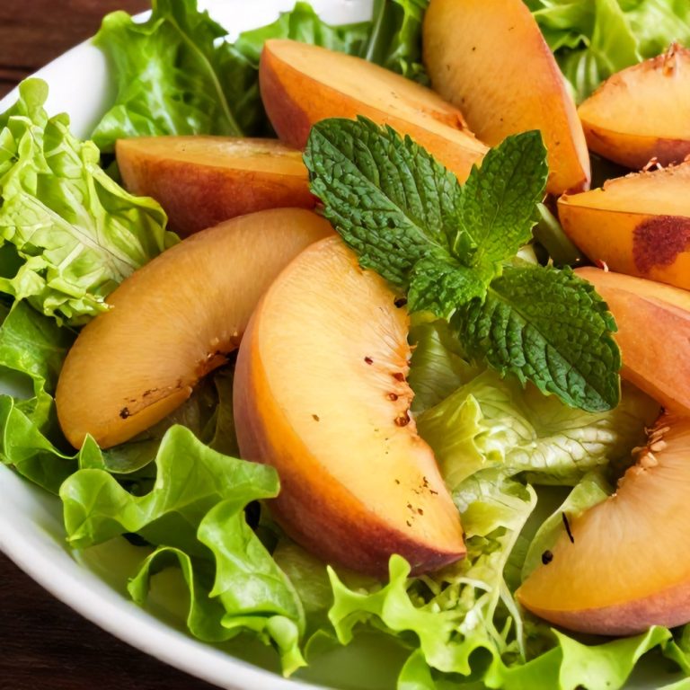 summer peach salad