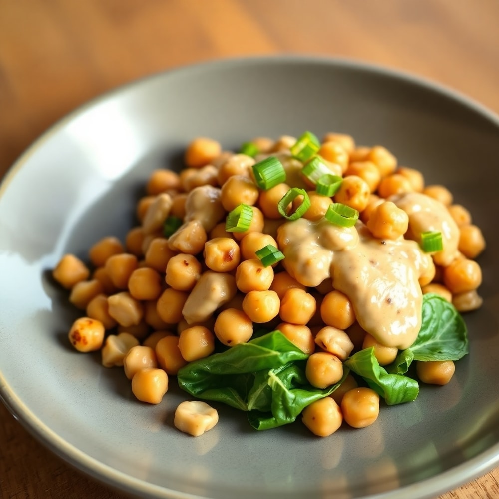 Thai Chickpea Salad with Peanut Dressing